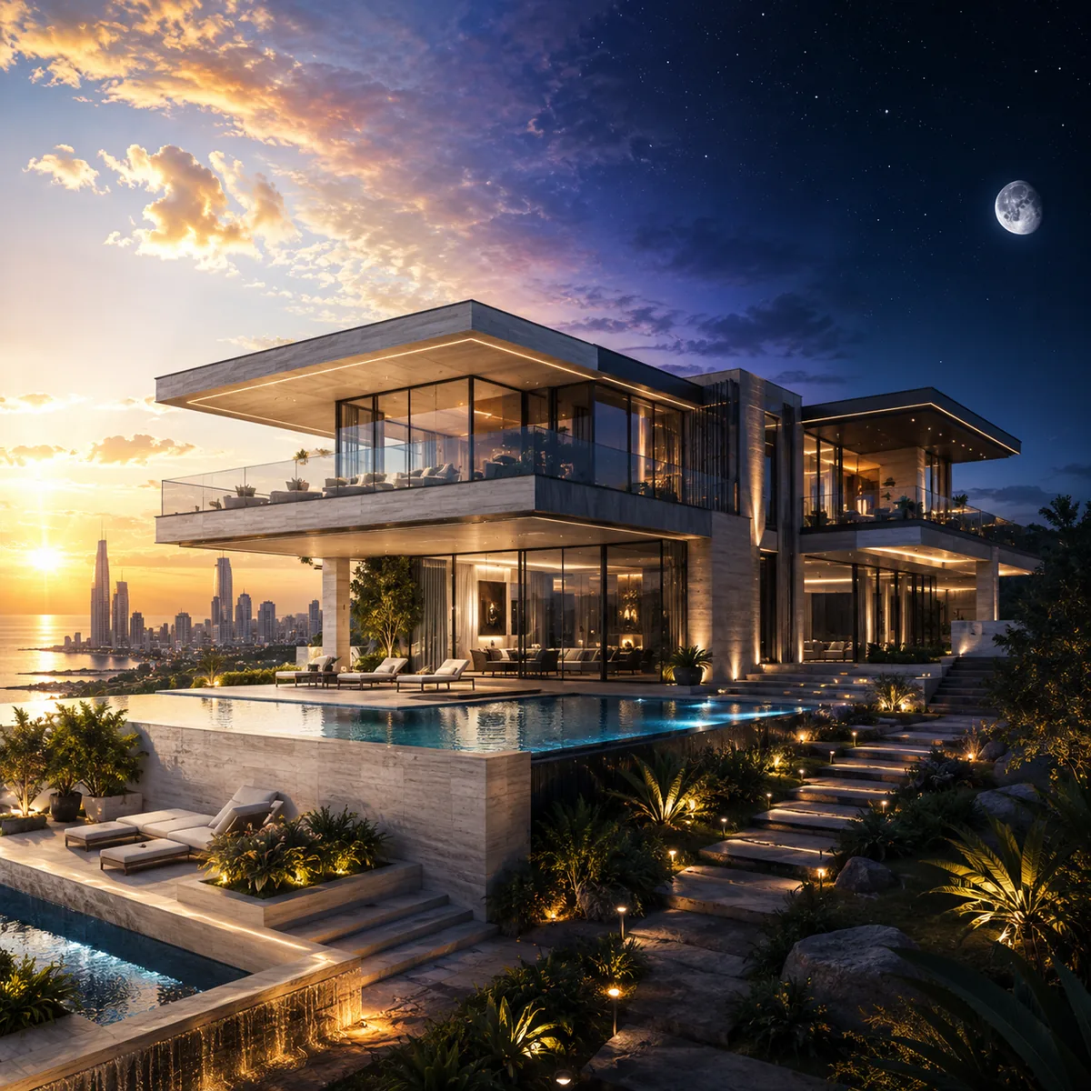 Day to Night Render