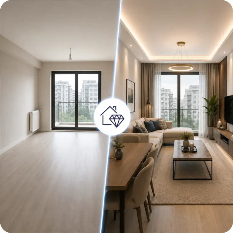Satılık Daire İçin Premium Eşyalandırma